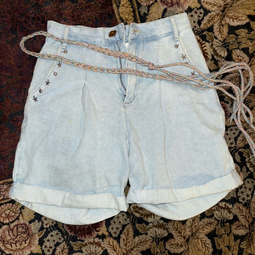Light Blue Denim Women's Shorts